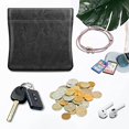 thumbnail image 6 of Fintie Squeeze Coin Purse,PU Leather Coin Pouch Change Holder for Woman Girls，black, 6 of 7
