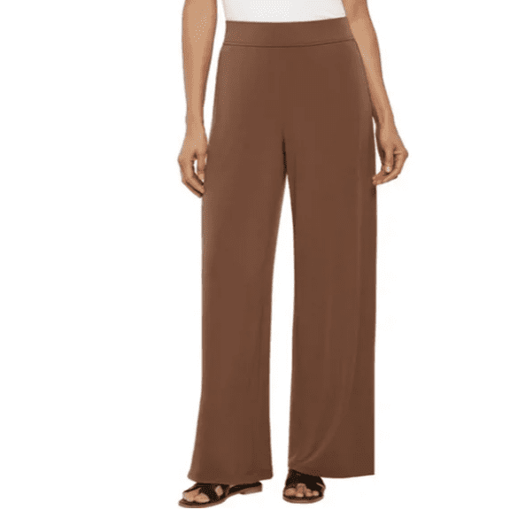 Three Dots Women's Pull-On Pant Brown XL