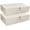 Beige,2pcs, variant on iwill CREATE PRO Under Bed Storage Container, Underbed Shoe Storage Organizer Box with Lid,Dark Gray