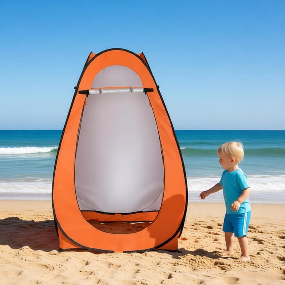 Portable Pop Up Privacy Tent 47In Instant Camping Shower Toilet Changing Room for 1-2 Person Adults with Carry Bag Stakes, Lightweight Outdoor Shelter for Beach Festival RV Travel Hiking Backyard