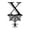 X, variant on EUDIDV Scary Gate Sign Halloween 26 Letter Decoration Hang Tag, Spider Hang Tag Halloween Gate Signage Decorative
