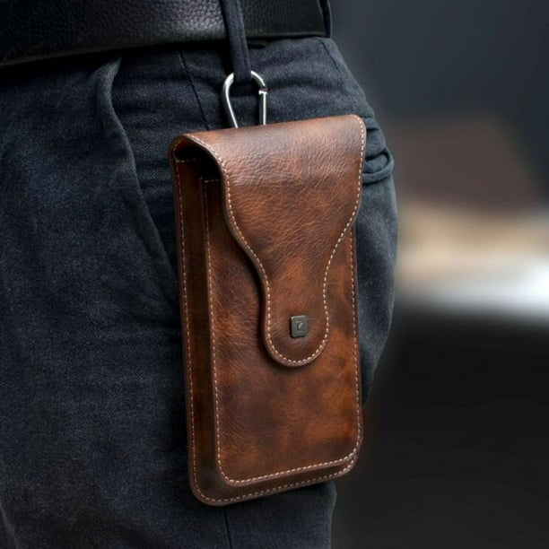 Funda universal de material cuero para teléfono, funda para teléfono, cartera, bolsillo para viajes deportivos, libre, para hombres y mujeres , marrón marrón 05 Salvador Dali Funda para teléfono