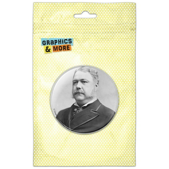 President Chester Alan Arthur Pinback Button Pin Badge
