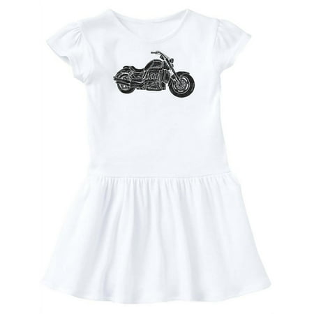 

Inktastic Distressed Motorcycle Gift Toddler Girl Dress