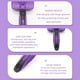 thumbnail image 3 of Peine para perros con agujas | Cepillo removedor de pelo para perros y gatos | Peine de masaje para aseo | Removedor de pelo flotante | Herramienta para quitar pelusas y pelo | Reutilizable | 1, 3 of 7