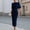 Navy Blue, variant on Morttic Women's Elegant Solid Color Short Sleeve Midi Dress – Slim Fit Intellectual Style Office Wear Red，XL