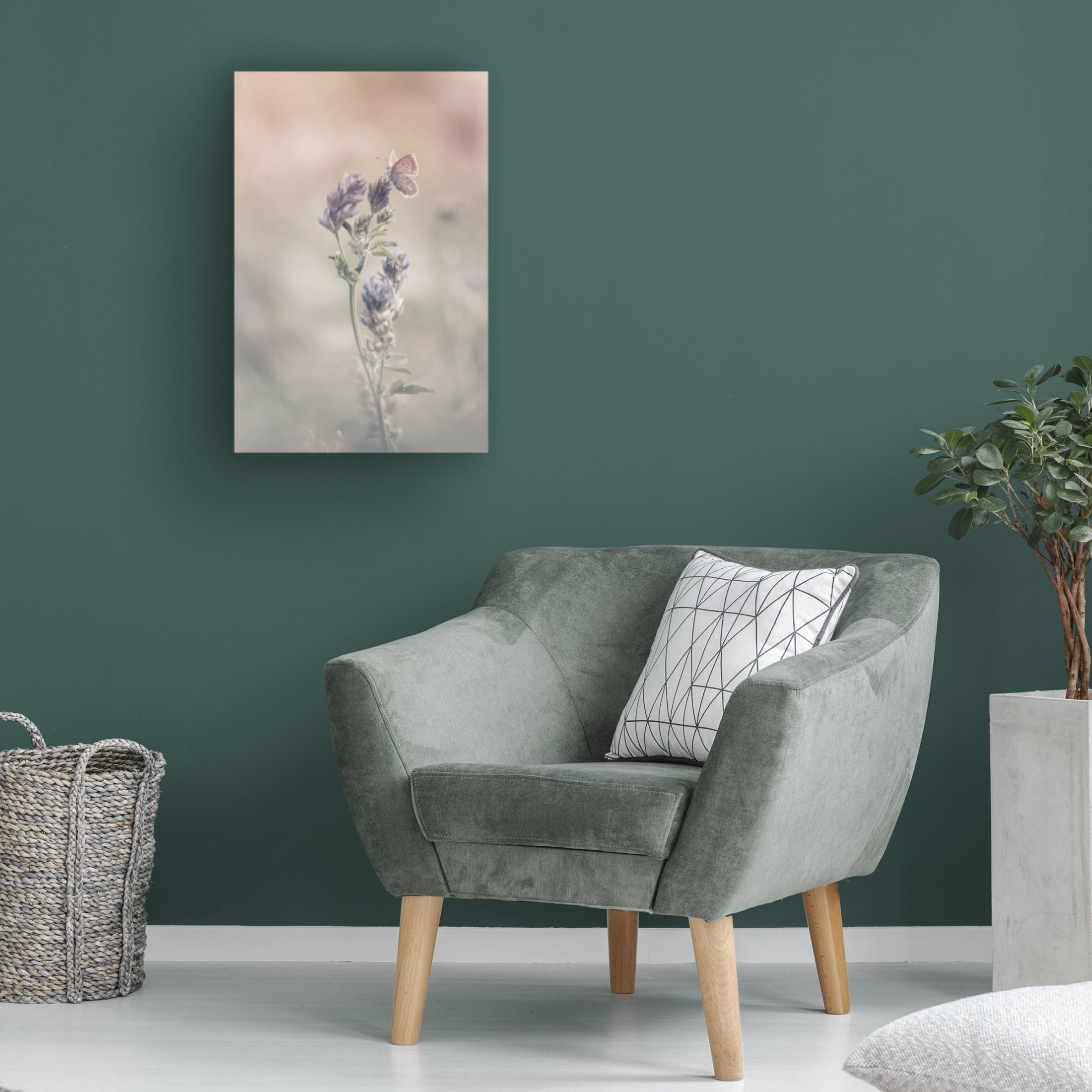 Canvas Wall Art - Sam Bastien 'Sweet World' Wall Art for Living Room, Bedroom, or Office Décor by Trademark Fine Art - 22 x 32 Inches