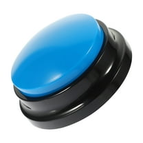 LITINKIMI Interactive Talking Button for Dog Blue Plastic 1Pack 3.3x3.3in