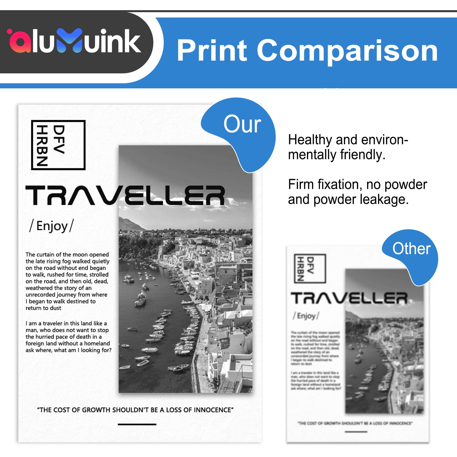 48A Black Compatible for 48A CF248A Toner Cartridges for LaserJet Pro M15w M16w Printer (2 Pack)