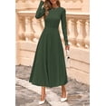 thumbnail image 2 of Vestido PRETTYGARDEN 2025 Suéter Midi de Manga Larga Verde Ejército XXL, 2 of 8