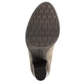 thumbnail image 4 of ESPRIT Womens Beige Cushioned Ruched Oliana Almond Toe Flare Heeled Boots 6, 4 of 4