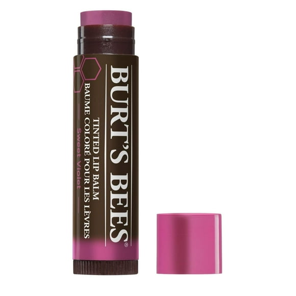 Burt'S Bees Tinted Lip Balm Sweet Violet With Shea Butter & Botanical Waxes - 1 Tube