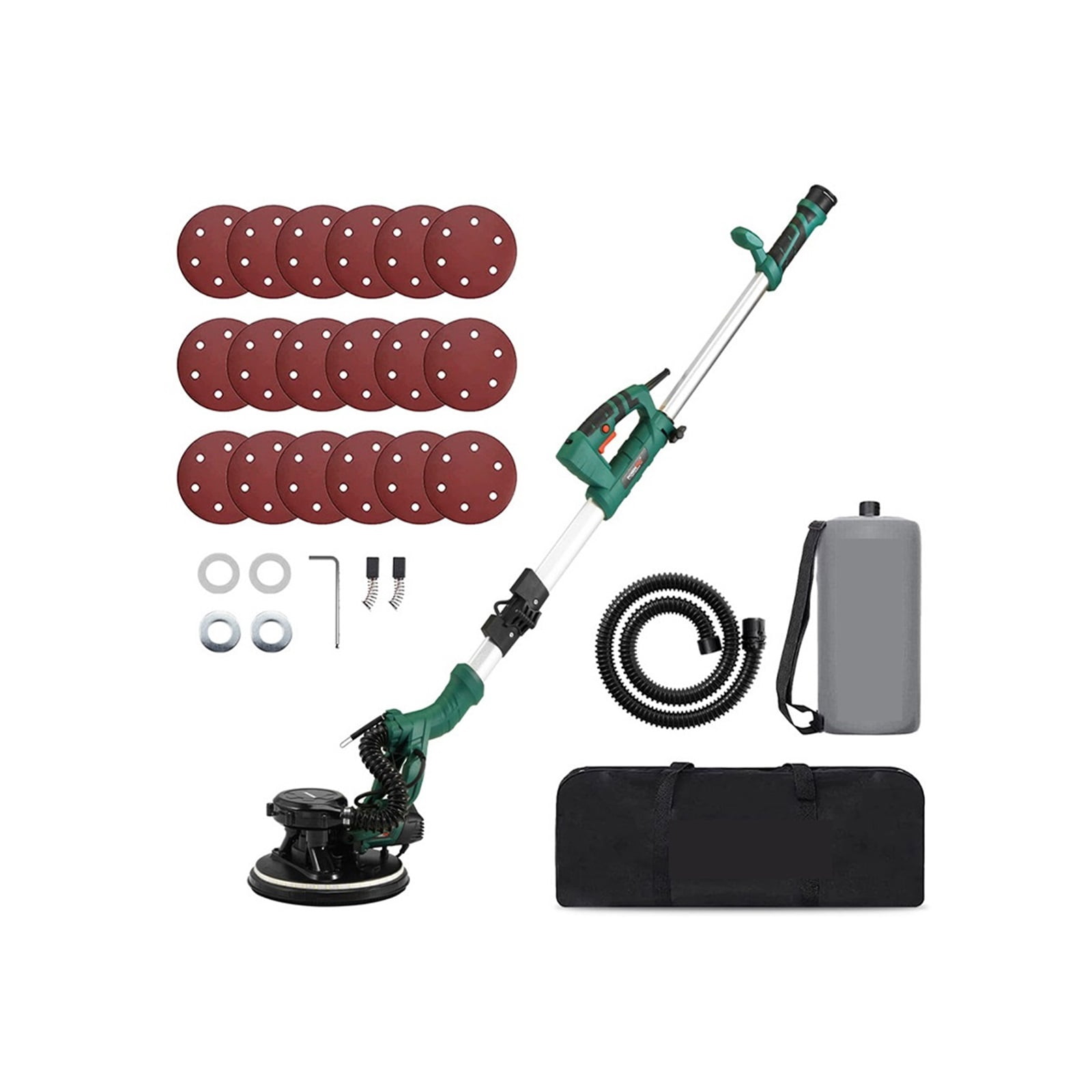 215MM Electric Drywall Sander Pole Wall Polisher 810W Dry Wall Sander LED Strip Light Wall Sanding Household Easy to Operate