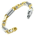 thumbnail image 2 of Pompeii Men's Link 14k Gold (69gram) or Platinum (111gram) 7.5-8.5mm Bracelet 8.5" (,), 2 of 3