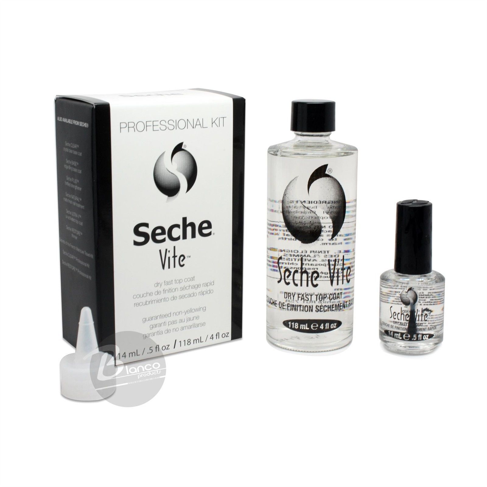 Seche Vite Dry Fast Top Coat | Schnelltrocknend & Vergilbt Nicht | Professioneller Nagellack-Versiegelung