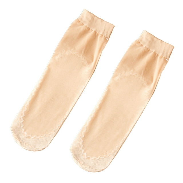 Calcetín suave antideslizante Qarigey a prueba de sudor secado rápido multicolor para niña color piel