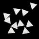 thumbnail image 5 of 10pcs Ahueca Hacia Fuera El Triángulo Cuelga El Pendiente Gota Acetato Acetato Acrílico Hallazgos De Bricolaje Blanco Salvador Colgante triangular, 5 of 10