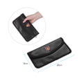 thumbnail image 2 of Fireproof Document Bag Heat Resistant Silicone Water Proof Cash Bags with Sticking Fastener Closure for Home Office Safe Storage Small Size, 2 of 7