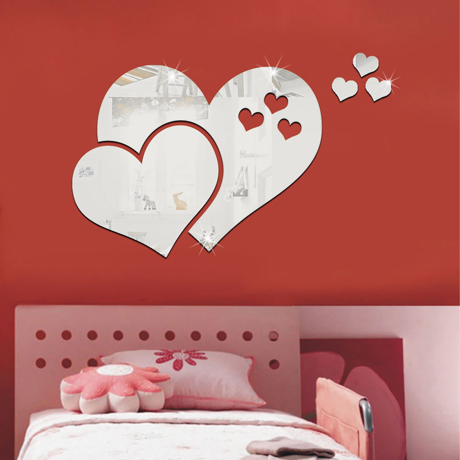 Stickers Muraux Porte Chambre 3d, Autocollant Mural Pour Chambre à Coucher, Décoration D'intérieur, Mise à Niveau En Vinyle De Qualité Supérieure, Feuilles Vertes De La Planche De Bois De La Forêt