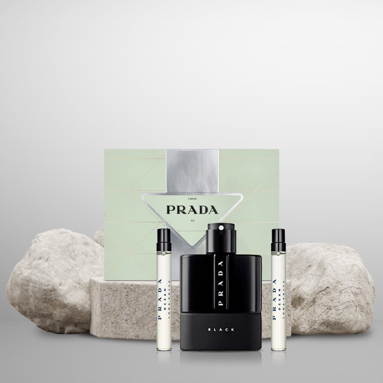 Prada Men's Luna Rossa Black Gift Set Fragrances Prada Men's Luna Rossa Black Gift Set Fragrances