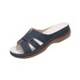 thumbnail image 2 of Sandals For Women Wedge Thick Heel Open Toe Slip-on Peep Toe Slides Slippers Women's Trendy Casual Outdoor Shoes for Beach Fashion 9, 2 of 6