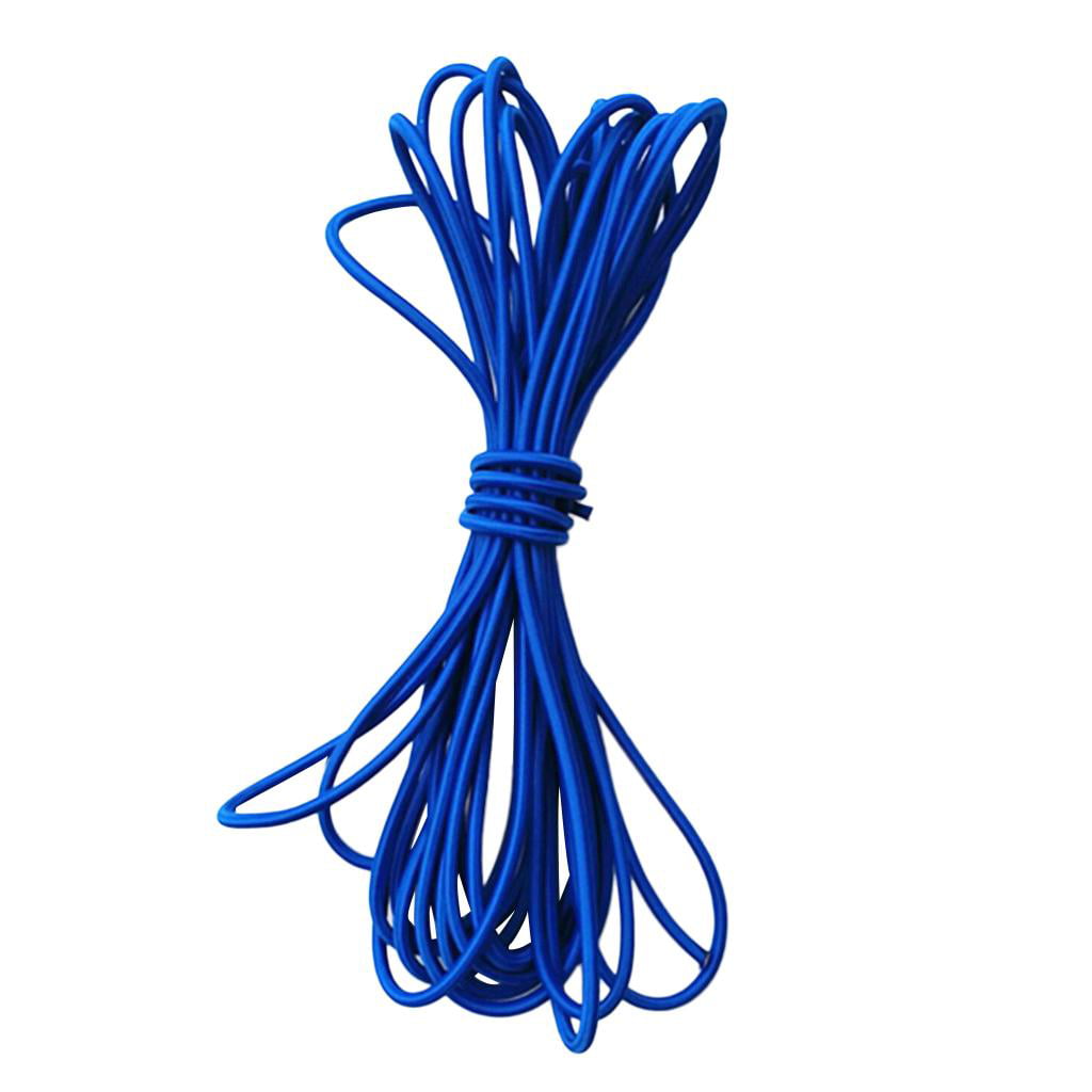 6mm Blue Elastic Bungee Rope Shock Cord Tie Down Boats Bikes Trailers 2m 