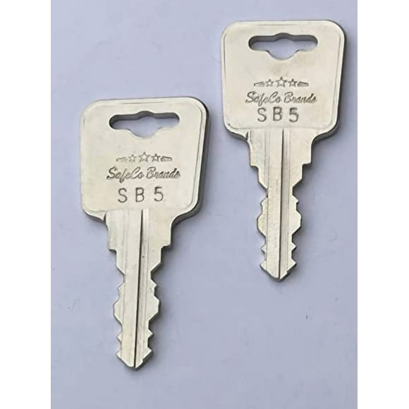 SafeCo Brands Replacement Keys for Sentry Fire Boxes & Safes Code Series SB0 Thru SB9 2-Keys (SB6)