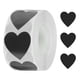 thumbnail image 1 of Etiquetas de corazón de vinilo autoadhesivas Uxcell de 1 pulgada para tienda, hogar y oficina, 500 piezas, negro, 1 of 6