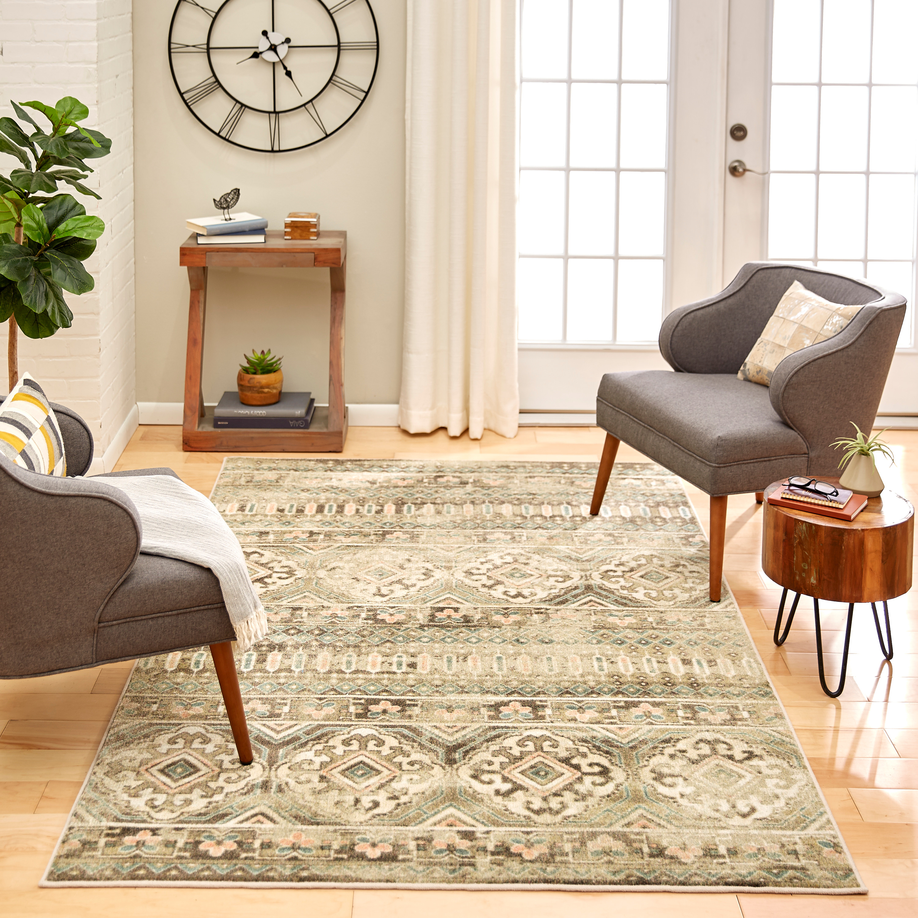 Mohawk Home Prismatic Layland Grey Transitional Ornamental Moroccan