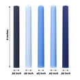 thumbnail image 3 of BalsaCircle 5 Unscented 9 in Assorted Blue Beige Premium Wax Taper Candles Ribbed Design Party Events Decorations Supplies, 3 of 8