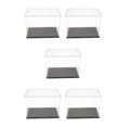 thumbnail image 1 of Redempat Modern Acrylic Display Box Case Model Figure Display Dustproof Clear 20x12x15cm 5Set, 1 of 6