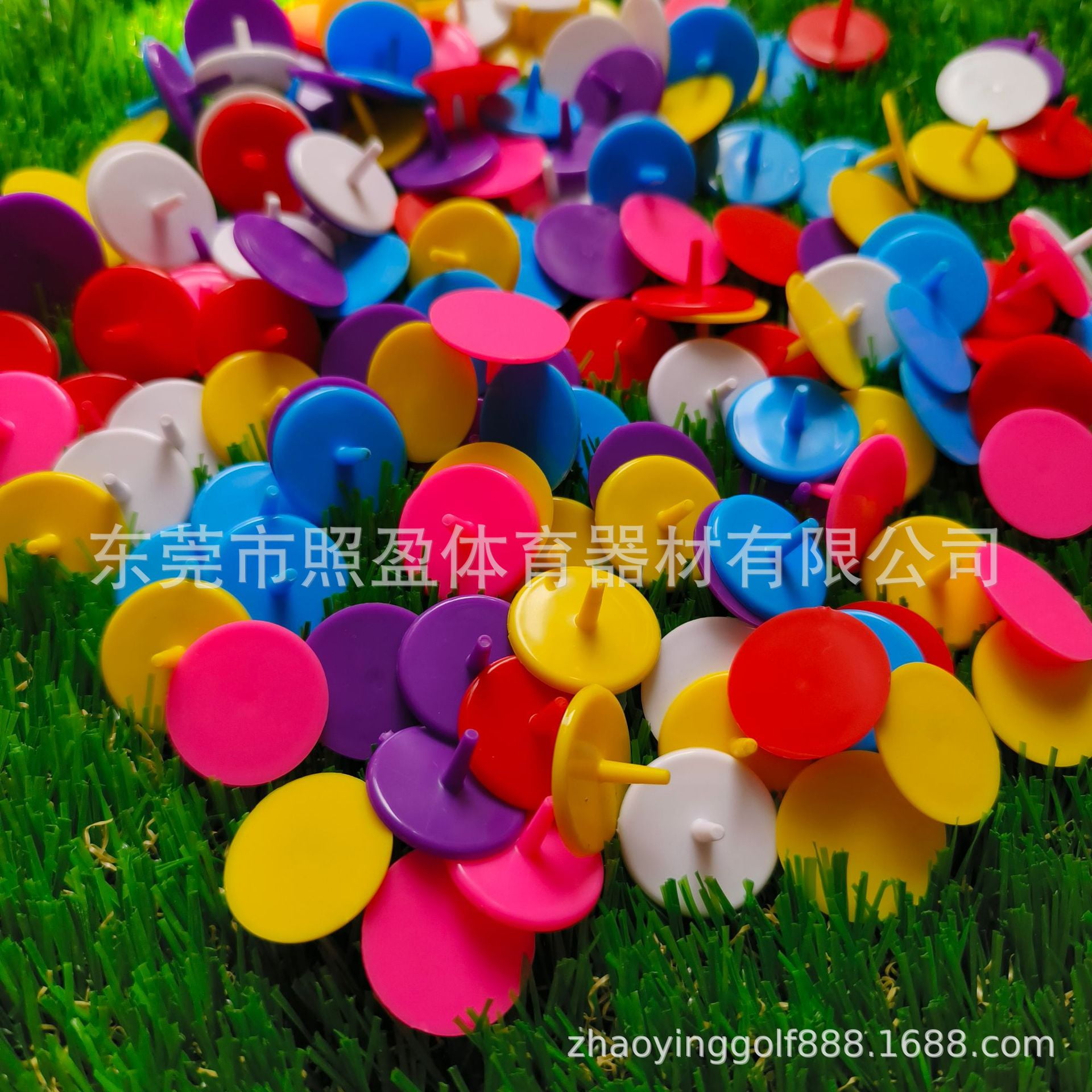 100Pcs Golfs Ball Markers Golfs Position Tool Small Plastic Golf Ball