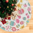 thumbnail image 5 of FMSHPON Easter Tree Skirt Colorful Eggs Bunny Xmas Christmas Tree Skirt Stand Mat for Holiday Party Decoration Indoor Outdoor 36 inches, 5 of 6