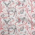 thumbnail image 1 of oneOone Tissu Georgette Viscose Rouge Matériel de Couture Animal Tissu Imprimé au Mètre 42 Pouces de Large, 1 of 4