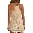 thumbnail image 4 of Femmes Été Sans Manches Mini Robe V Cou Spaghetti Sangle Robe de Soleil Athlétique Robe Courte avec Poches, 4 of 5