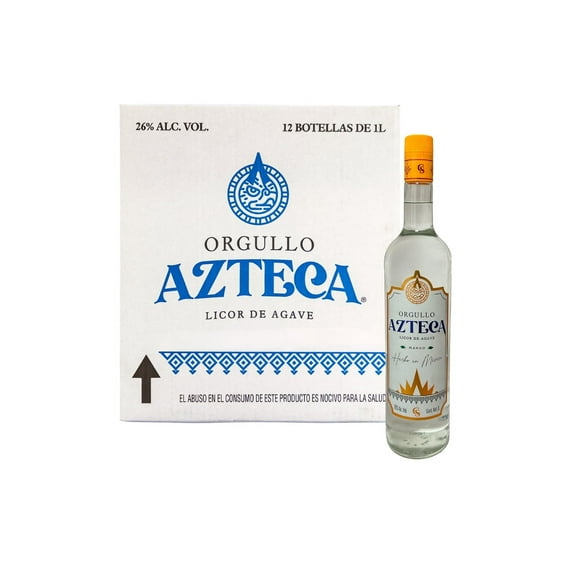 Caja Licor de Agave Orgullo Azteca Mango 1000 Ml Orgullo Azteca Licor de Agave