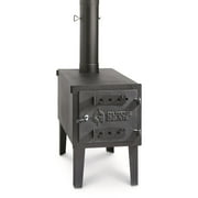 Guide Gear Large Outdoor Wood Burning Stove Portable with Chimney Pipe for Cooking, Camping, Tent, Hiking, Fishing, Backpacking