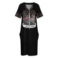 thumbnail image 3 of Vestido casual con bolsillo "Espadas, no soy hombre", ropa de graduación, vestido estilo coreano para mujer, vestidos casuales elegantes para mujer, vestidos de fiesta., 3 of 6