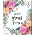 thumbnail image 1 of Metaverse Jo Moulton 'Love Grows Here' Canvas Art, 1 of 2