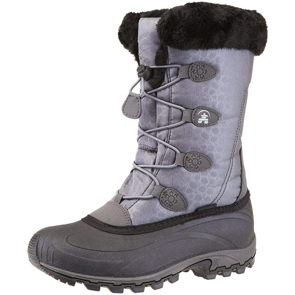 Kamik - Kamik Women's Momentum Snow Boot, Charcoal/Grey, 6 M - Walmart ...