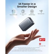 Anker Nano Power Bank, 10,000mAh Portable Charger with 2.3 ft InstaCord Retractable Cable, 45W Max Compact Battery Pack, Smart Display