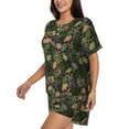 thumbnail image 2 of Bixox Women's Camouflage Skulls Printed Pajama Set 2 Piece Lounge Set Top and Shorts Soft Pajamas, Shorts with Pockets, 2 of 7