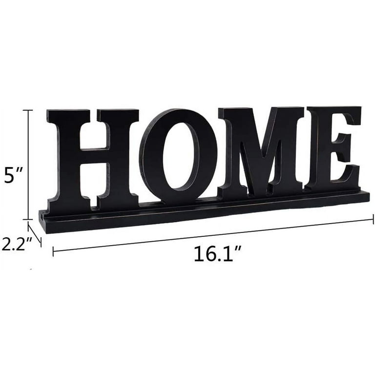 Rustic Wood Home Word Sign for Home Decor Freestanding Cutout Home Word  Table Decor Centerpiece Decorative Wooden Home Letters Wall Shelf Decor
