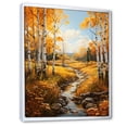 thumbnail image 2 of Designart "Autumn Sonata Birch Woods V" Floral Floater Framed Wall Decor, 2 of 7