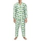 thumbnail image 3 of Balery St. Patrick's Day rainbows Pijama para Hombre de Dos Piezas con Manga Larga, Conjunto de Dormir y Descanso Suave con Bolsillos-X-Large, 3 of 7