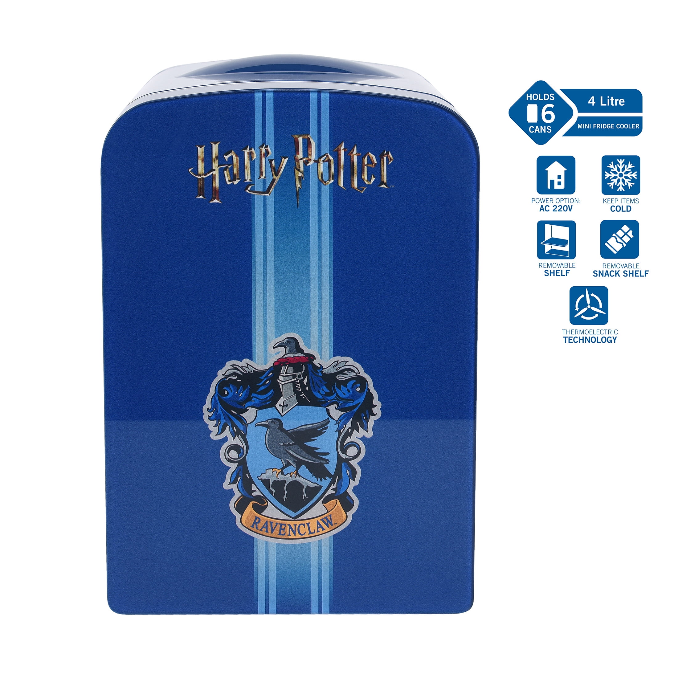 Harry Potter Red Hogwarts 4L 6 Can Cooler Mini Fridge 