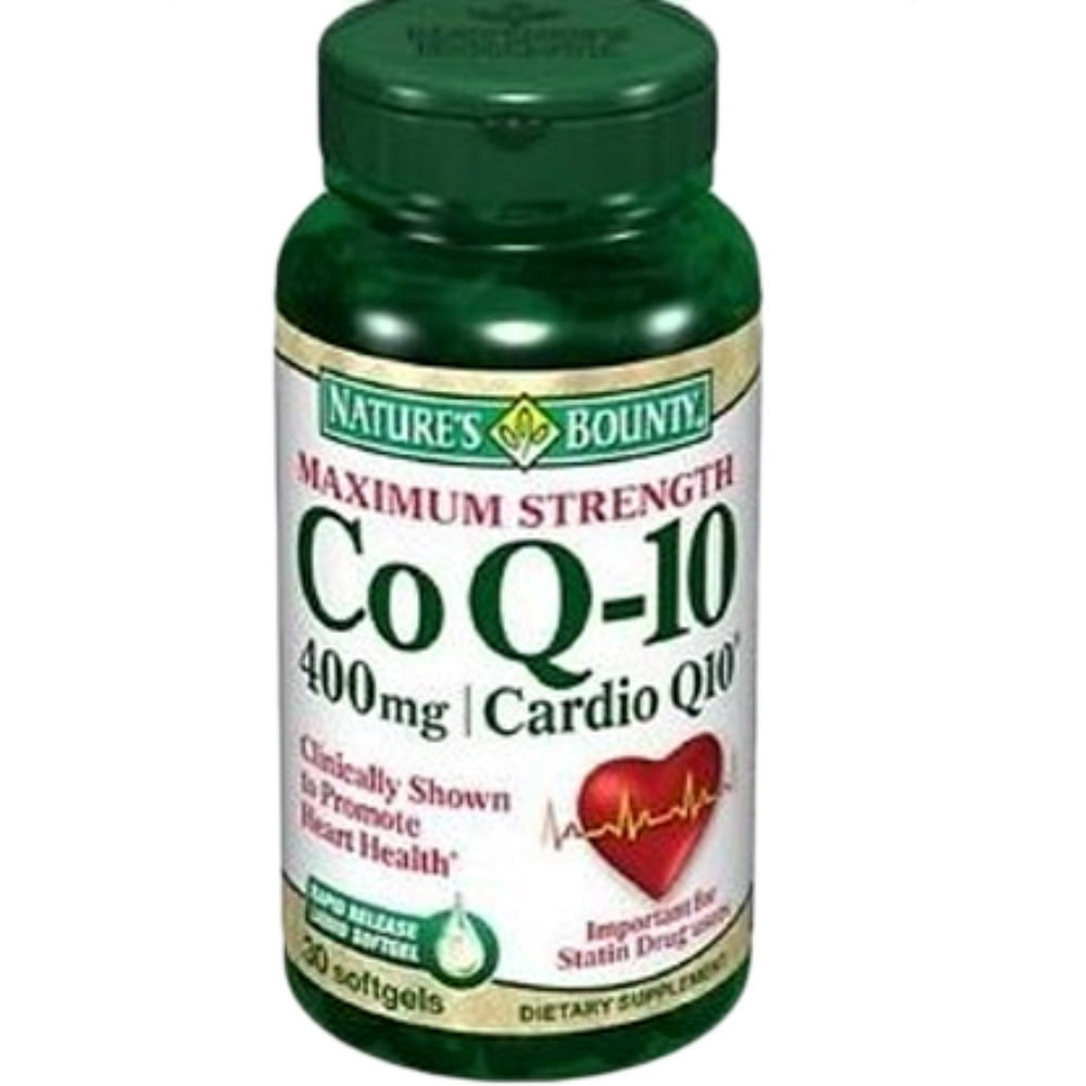 Nature's Bounty Cardio Q10, Co Q10 400 mg Softgels 30 ea (Pack of 3