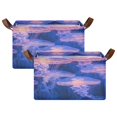 thumbnail image 3 of BZSMCE Collapsible Fabric Cube Storage Bins Purple Jellyfish Design Pattern Storage Box, 3 of 8