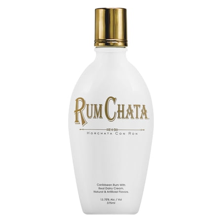 RumChata Original, Made with Premium Caribbean Rum, 375ml Glass Bottle, 13.75% ABV
