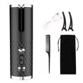 thumbnail image 1 of Automatic Curling Iron,Black,Cordless Auto Hair Curler, Ceramic Rotating Hair Curler , Portable Rechargeable Curling Wand, Auto Shut-Off, 1 of 7